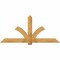 Ekena Millwork Redmond Rough Sawn Timber Gable Bracket, Western Red Cedar, 84"W x 38"H x 2"D x 6"F, 11/12 Pitch GBW084X38X0206RED00RWR - alternate 1